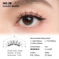 No. 38 Cloudy Black - Soft Magnetic Eyelash with Applicator Kit Reusable Glue-free