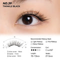 No. 39 Twinkle Black - Soft Magnetic Eyelash with Applicator Kit Reusable Glue-free