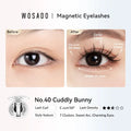 No. 40 Cuddly Bunny - Soft Magnetic Eyelash with Applicator Kit Reusable Glue-free