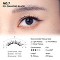 No. 7 Diamond Black - Soft Magnetic Eyelash with Applicator Kit Reusable Glue-free